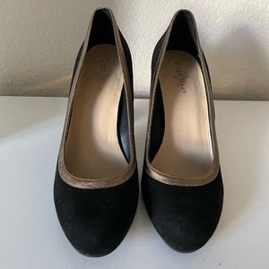 Cole Haan Suede Block Heel Pumps Size 6.5 B